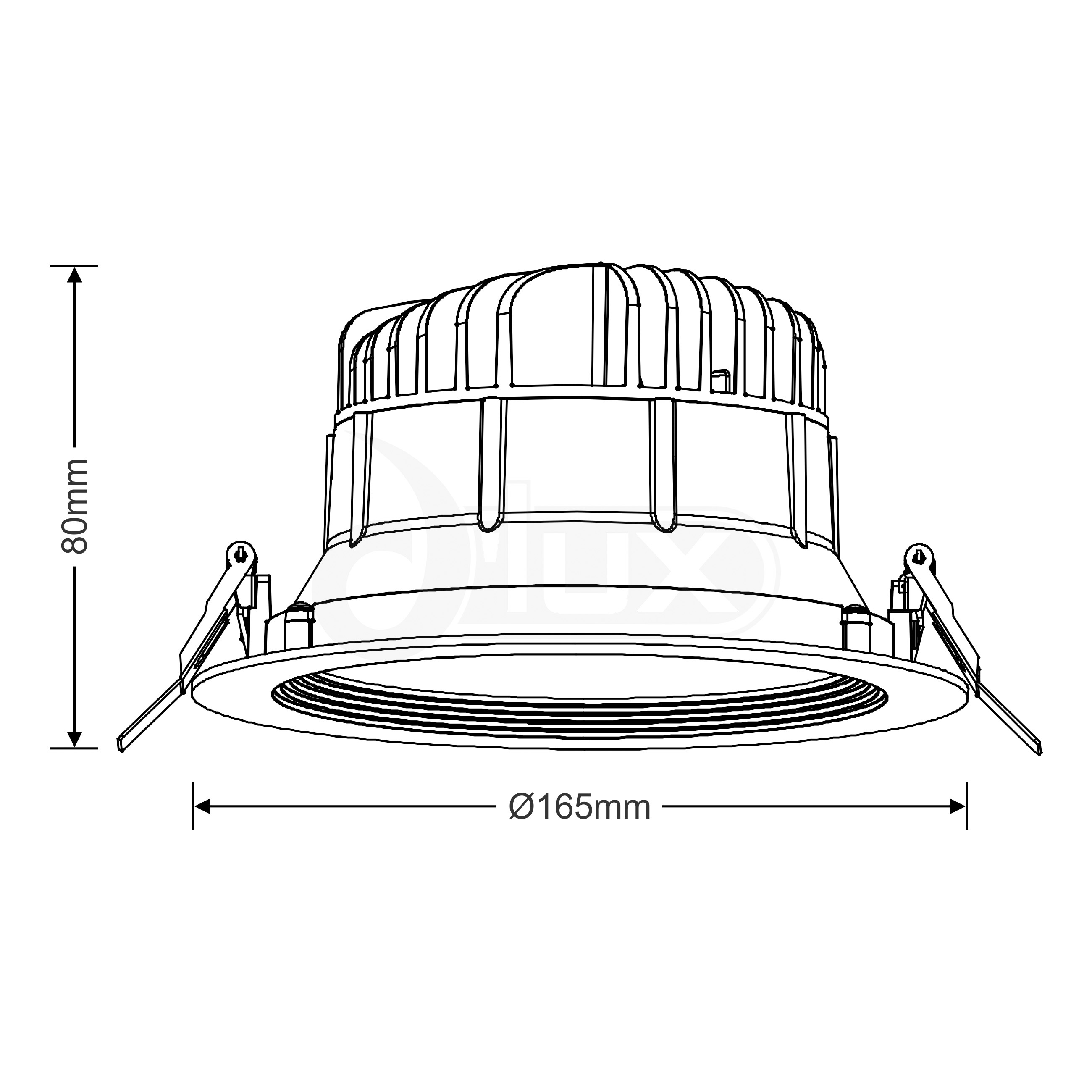Bire 25 Recessed Ceiling Luminaires Dlux Round Recess Ceiling